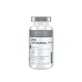 Zinc liposom&eacute; Biocyte - flacon de 60 g&eacute;lules micro-encapsul&eacute;s