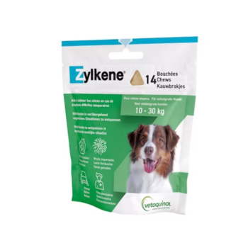 Zylkene bouch&eacute;es chien de 20 &agrave; 30kg Vetoquinol - sachet de 14 bouch&eacute;es