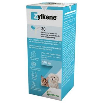 Zylkene chiens et chats moins de 10kg Vetoquinol - boite de 30 g&eacute;lules