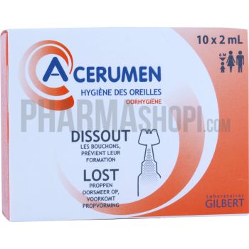 Acerumen Hygi&egrave;ne auriculaire unidose - 10 doses