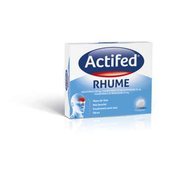 Actifed rhume comprim&eacute; - bo&icirc;te de 15 comprim&eacute;s