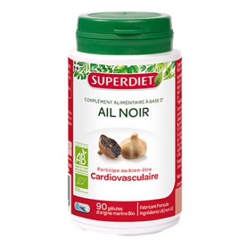 Ail noir Bio Super Diet - boite de 90 g&eacute;lules
