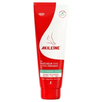 Gel fra&icirc;cheur vive pieds &eacute;chauff&eacute;s et fatigu&eacute;s Akile&iuml;ne - tube de 125ml