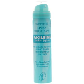 Spray cryo relaxant jambes l&eacute;g&egrave;res Akile&iuml;ne - spray de 75 ml