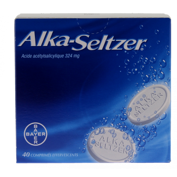 Alka Seltzer 324mg comprim&eacute; effervescent - bo&icirc;te de 40 comprim&eacute;s