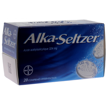 Alka Seltzer 324mg comprim&eacute; effervescent - bo&icirc;te de 20 comprim&eacute;s