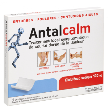 Antalcalm 140 mg empl&acirc;tre m&eacute;dicamenteux - boite de 5 empl&acirc;tres