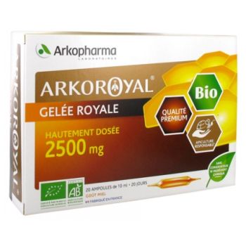 ArkoRoyal Gel&eacute;e royale bio 2500mg Arkopharma - bo&icirc;te de 20 ampoules