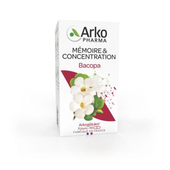 Arkog&eacute;lules Bacopa Arkopharma - bo&icirc;te de 45 g&eacute;lules