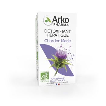 Arkog&eacute;lules Chardon Marie bio Arkopharma - boite de 45 g&eacute;lules