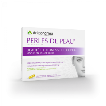 Perles de peau Beaut&eacute; et jeunesse de la peau Arkopharma - bo&icirc;te de 30 g&eacute;lules