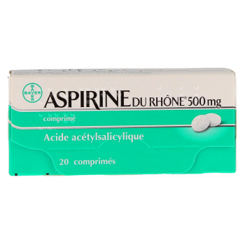 Aspirine du Rh&ocirc;ne 500mg comprim&eacute;s - bo&icirc;te de 20 comprim&eacute;s