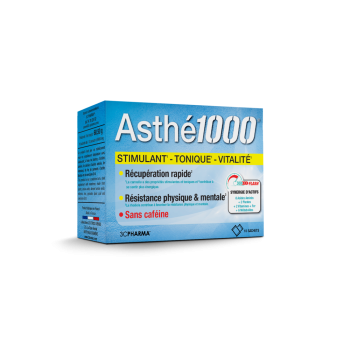 Asth&eacute; 1000 &eacute;puisement physique et mental 3C Pharma - boite de 10 sachets