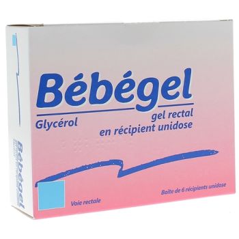 Bebegel gel rectal en r&eacute;cipient unidose - bo&icirc;te de 6 r&eacute;cipients unidoses