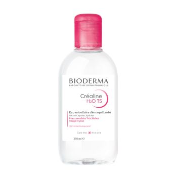 Eau micellaire Cr&eacute;aline TS H20 Bioderma - flacon de 250 ml