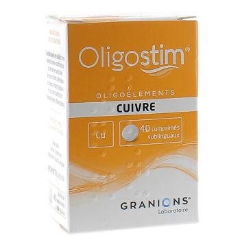 Oligostim Cuivre - bo&icirc;te de 40 comprim&eacute;s sublinguaux