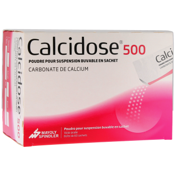 Calcidose 500 poudre pour suspension buvable en sachet - bo&icirc;te de 60 sachets
