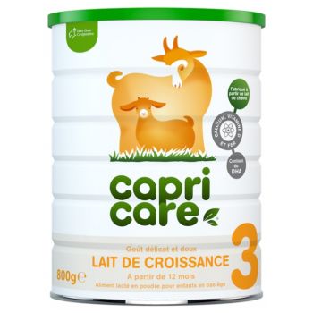 Lait de croissance 3 d&egrave;s 12 mois Capricare - pot de 800 g