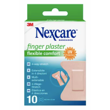Finger plaster flexible comfort pansements Nexcare - boite de 10 pansements de 44,5mm x 51 mm