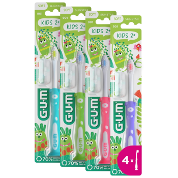Sunstar soft brosse &agrave; dents Kids 2+ GUM - une brosse &agrave; dents