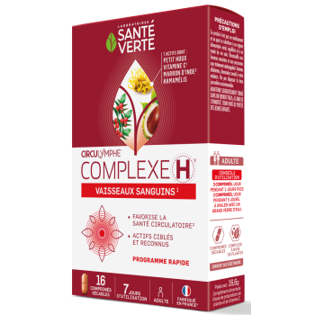 Circulymphe Complexe H Circulation Sanguine Sant&eacute; Verte - bo&icirc;te de 16 comprim&eacute;s