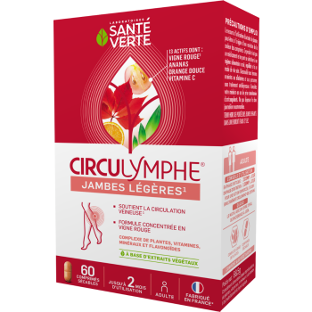 Circulymphe comprim&eacute; jambes lourdes Sant&eacute; verte - boite de 60 comprim&eacute;s