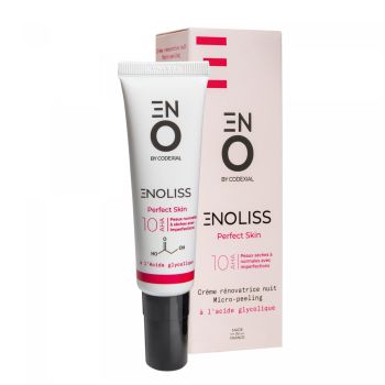 Enoliss Perfect Skin 10 AHA Cr&egrave;me r&eacute;novatrice nuit micro-peeling ENO laboratoire Codexial - tube de 30 ml