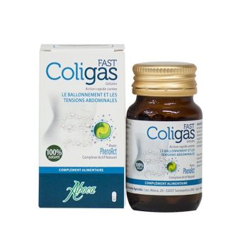 ColiGas Fast Aboca - bo&icirc;te de 30 g&eacute;lules