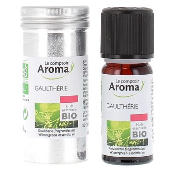 Huile essentielle de Gaulth&eacute;rie Bio Le comptoir Aroma - flacon de 10 ml