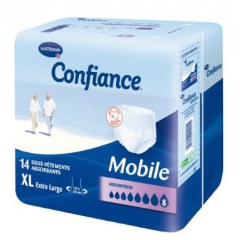 Confiance mobile absorption 8 taille XL - 14 sous-v&ecirc;tements absorbants