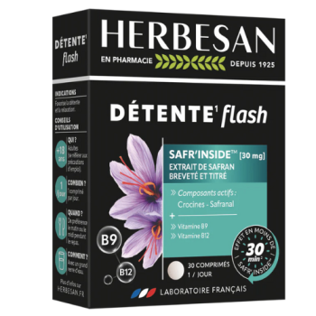 D&eacute;tente flash safr'inside 30mg Herbesan - boite de 18g