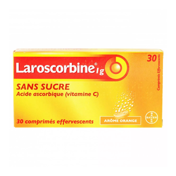 Laroscorbine 1g sans sucre comprim&eacute; effervescent - bo&icirc;te de 30 comprim&eacute;s