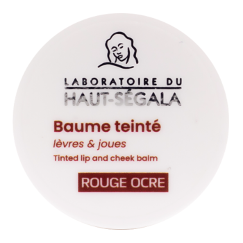 Baume teint&eacute; l&egrave;vres et joues rouge ocre Haut-s&eacute;gala - pot de 9g