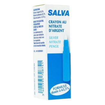 Crayon au nitrate d'argent Keratolytique et verrucide Salva - crayon de 0.315 g