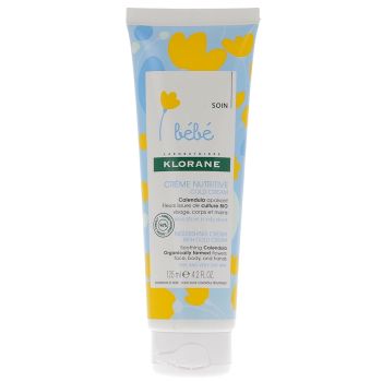 Cr&egrave;me nutritive cold cream Klorane B&eacute;b&eacute; - Tube de 125 ml