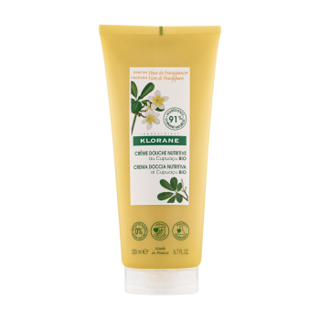 Cr&egrave;me douche nutritive au cupua&ccedil;u bio Fleur de Frangipanier Klorane - tube de 200 ml