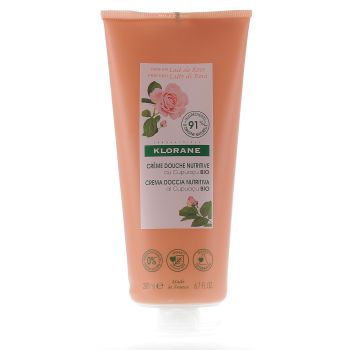 Cr&egrave;me douche nutritive au cupua&ccedil;u bio Lait de Rose Klorane - tube de 200 ml