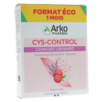 Cys control confort urinaire Arkopharma - boite de 60 g&eacute;lules