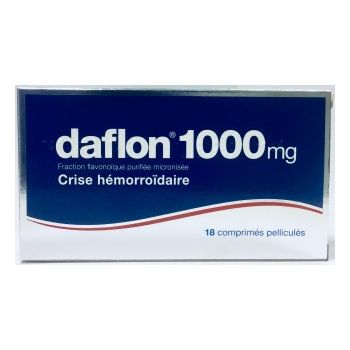 Daflon 1000mg comprim&eacute; - boite de 18 comprim&eacute;s