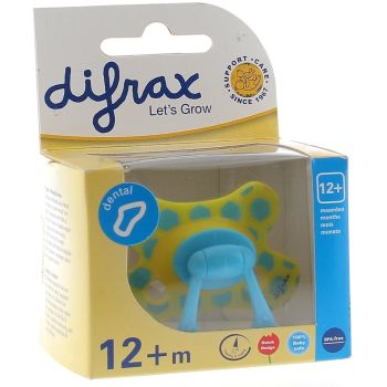 Sucette dentaire avec anneau 12+ mois Difrax - 1 t&eacute;tine