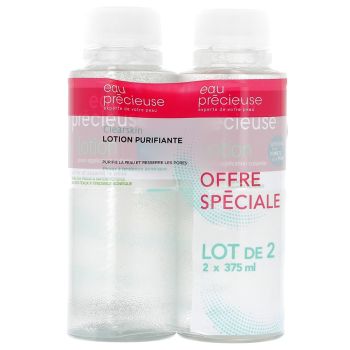 Eau pr&eacute;cieuse lotion pour application cutan&eacute;e - Lot de 2 flacons de 375 ml
