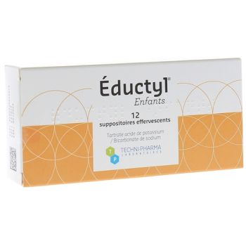 Eductyl enfants suppositoire effervescent - bo&icirc;te de 12 suppositoires