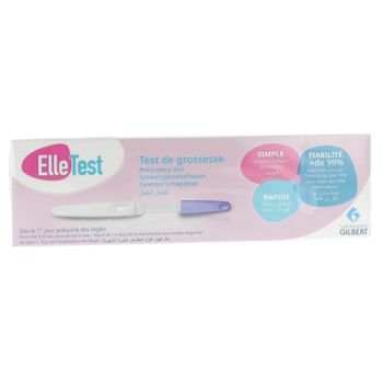 ElleTest test de grossesse d&egrave;s le 1er jour de retard - 1 test de grossesse