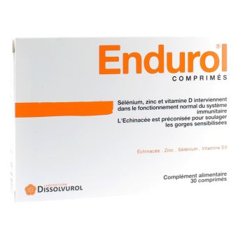 Endurol Vitamine D3 - bo&icirc;te de 30 comprim&eacute;s