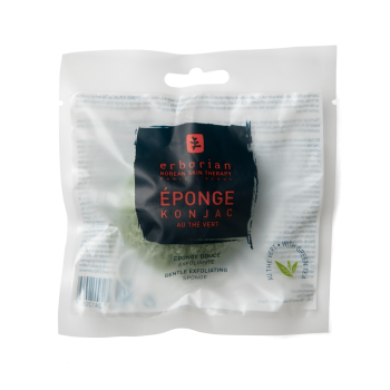 &Eacute;ponge konjac au th&eacute; vert &eacute;ponge douce exfoliante Erborian