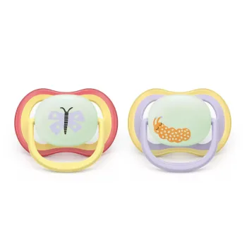 Ultra air nighttime sucettes 0-6mois Avent - lot de 2 sucettes
