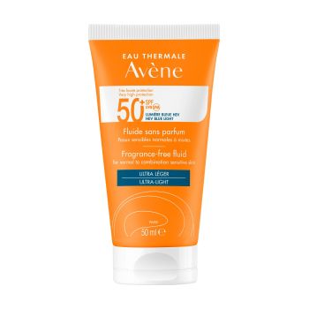 Fluide solaire sans parfum SPF 50+ Av&egrave;ne - flacon de 50 ml