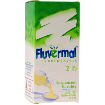 Fluvermal 2% suspension buvable vermifuge - Flacon de 30ml