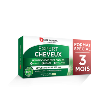 Expert cheveux Fort&eacute; pharma - bo&icirc;te de 84 comprim&eacute;s