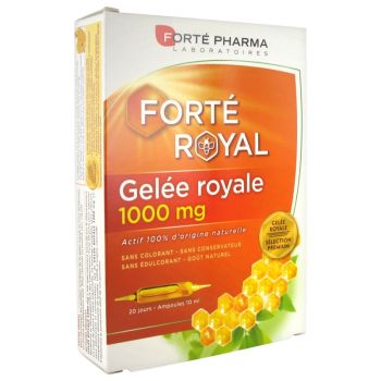 Gel&eacute;e royale 1000 mg Fort&eacute; Pharma - bo&icirc;te de 20 ampoules de 10 ml
